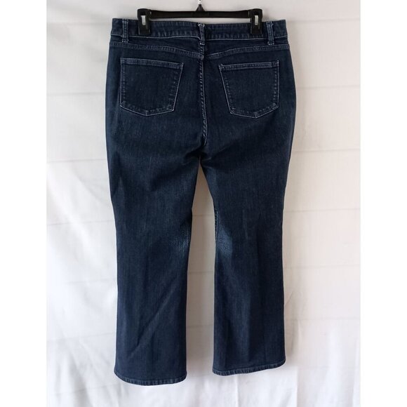 Talbots Curvy Boot Jeans Women’s 14P Petite 32x28 Blue Denim Stretch Excellent - Picture 7 of 8